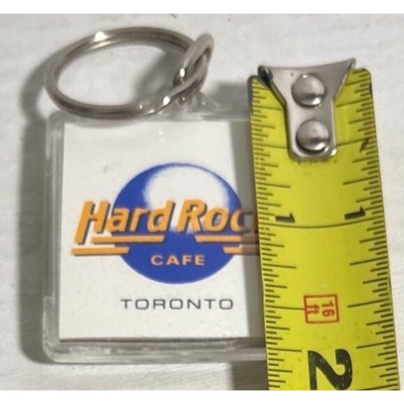 Hard Rock Cafe Toronto Keychain Acrylic Classic Square 1.75" - Picture 3 of 3